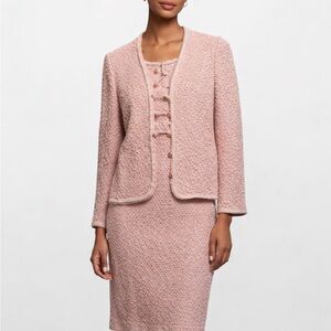 Vintage elegant tweed skirt set